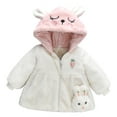 Yindaity Little Girls Windbreaker Hooded Zip Up Casual Jacket Baby Girl