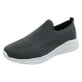 thumbnail image 1 of Yindaity Men Athletic Slip on Shoes Mesh Running Shoes Men For Gym Walking Shoes Comfortable (Dark Gray,9.5), 1 of 6