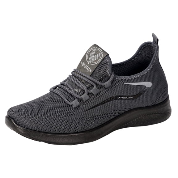 Yindaity Men Shoes Sneakers Shoes Men Spring and Summer Sports Flat Bottom Light Slip On Elastic Comfortable Casual Style Mens Golf Shoes Men Grey,8.5