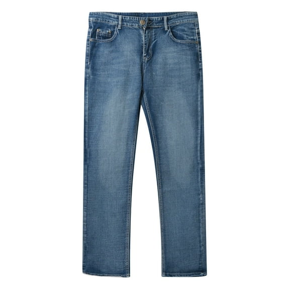 Yindaity Men's Athletic-Fit Jean Blue,M