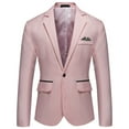thumbnail image 1 of Yindaity Men's Casual Suit Jacket Slim Fit One Button Notched Lapel Business Daily Lightweight Blazer Jacket (RD2,4XL), 1 of 2