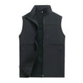 thumbnail image 1 of Yindaity Men's Causal Lightweight Outdoor Vest Fishing Travel Photo Safari Vest Black,4XL, 1 of 5