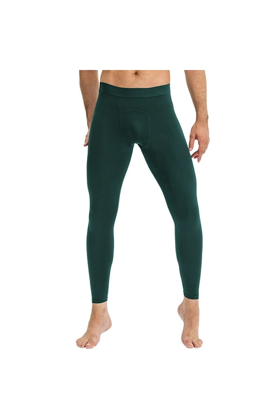 Men's Compression Pants, Performance Athletic Sports Leggings Gym Tights for Running Yoga Workout Sports Mens Workout Clothes (Green,XL)
