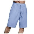thumbnail image 1 of Yindaity Men's Gym Shorts Dark Blue,M, 1 of 4