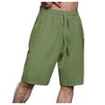 thumbnail image 1 of Yindaity Men's Gym Shorts Green,L, 1 of 4