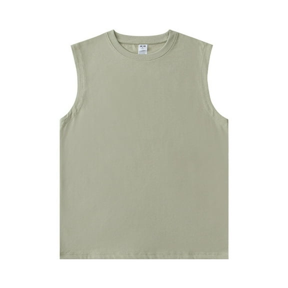 Yindaity Men's Midweight T Pack, Cotton Muscle Tank Shirts AG,M