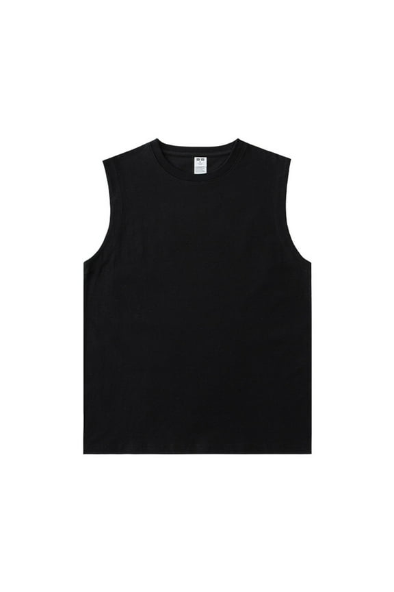 Men's Midweight T Pack, Cotton Muscle Tank Shirts Black,S