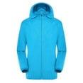 thumbnail image 1 of Yindaity Men's Performance Tech Hooded Modern Storm Coat Men Windbreaker (Sky Blue,S), 1 of 3