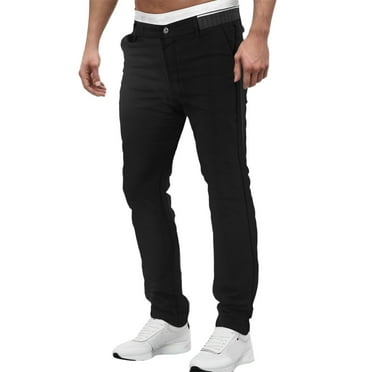 Yindaity Men's Relaxed Fit Twill Utility Work Pant Black,XL/34
