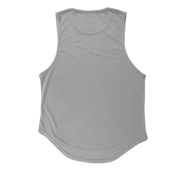 Yindaity Men's Tank Undershirts - Men's Sleeveless Tank Top - Men's Cotton Tank Undershirts Workout Tank Tops for Men (Grey,L)