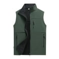 thumbnail image 1 of Yindaity Men's Windproof Lightweight Golf Vest Outerwear with Pockets, Softshell Sleeveless Jacket for Running Hiking Sports AG,2XL, 1 of 4