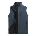 thumbnail image 1 of Yindaity Men's Causal Lightweight Outdoor Vest Fishing Travel Photo Safari Vest Dark Gray,L, 1 of 4