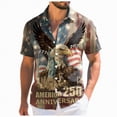 thumbnail image 1 of Yindaity Mens 4th Of July Shirts USA American Flag Patriotic 4th of July Bald Eagle T-Shirt(Grey,3XL), 1 of 6