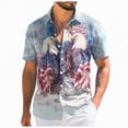 thumbnail image 1 of Yindaity Mens Flag Shirt USA Flag T Shirt – Patriotic American Pride Tee for Men or Women, Unisex Adult(Light Blue,5XL), 1 of 6
