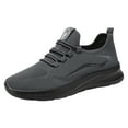 thumbnail image 1 of Yindaity Mens Low Top Sneakers Men's Banded Jogger Slip-on Athletic Sneakers, Wide Width Available Grey,9.5, 1 of 6