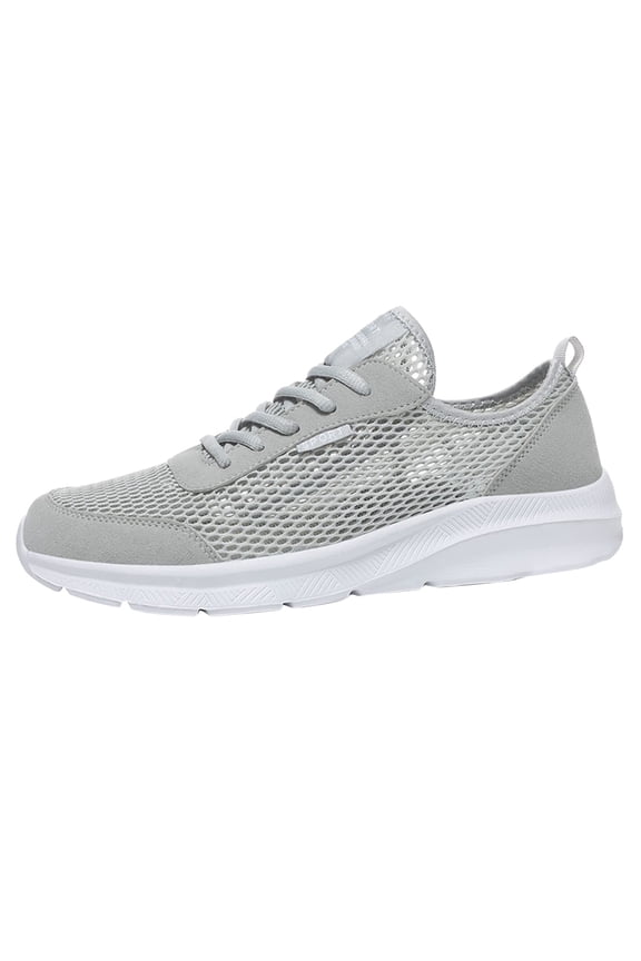 Mens Low Top Sneakers Men's Slip on Shoes Casual Shoes Lightweight Breathable Anti-Slip Sneakers Z01-Grey,8