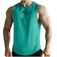 thumbnail image 1 of Yindaity Mens Sleeveless Tank Tops Slim Fit Plain Workout Undershirts Mens Gym Tank Tops Sweat Vest for Men Basketball Undershirt Stringer Tank Tops for Men (BU1,2XL), 1 of 6