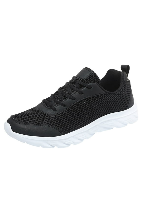 Mens Sneakers Men's Mesh Fabric Fashion Sneakers Casual Oxfords Lightweight Breathable Versatile Walking Shoes (White,9.5)