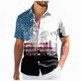 thumbnail image 1 of Yindaity Mens Usa T Shirt American Flag Patriotic 4th of July T-Shirt(White,2XL), 1 of 6