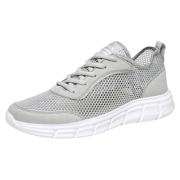 Yindaity Mens Wide Sneakers Men's Oxfords Shoes Knit Dress Sneakers Business Casual Walking Shoes (Grey,11.5)