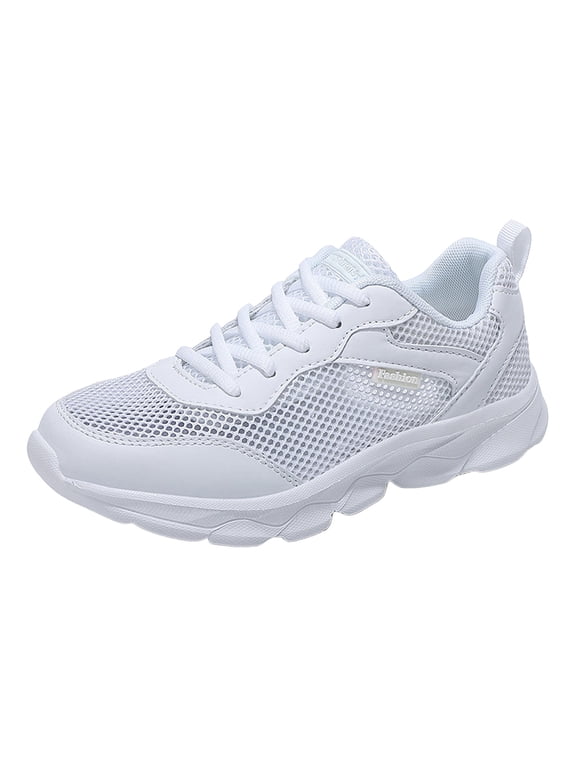 Mesh Women Running Shoes Women's Trail Running Barefoot Shoes | Wide Toe Box Minimalist Sneakers | Zero Drop Clouds Women Shoes White,6.5
