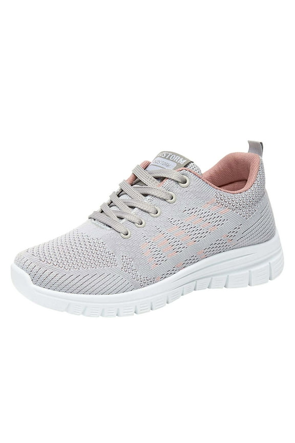 Mesh Womens Trail Running Shoes Women's Walking Shoes Lightweight Tennis Fashion Sneakers Sports Workout Gym Shoes for Running Barefoot Shoes Women Grey,8.5