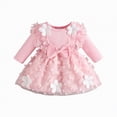 thumbnail image 1 of Yindaity Newborn Dresses for Baby Girls Baby Girl 1st Birthday Outfit Girl First Birthday Clothes One Year Old Gifts Romper Tulle Summer Newborn Dress(Pink,3-6 Months), 1 of 5