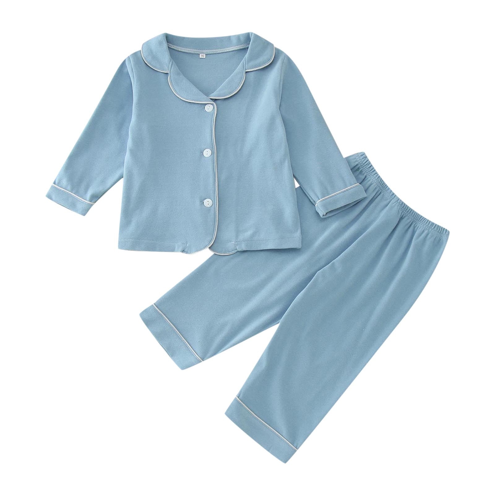 Yindaity Outfits for Girls 2pcs Baby Girl Clothes Outfit Sets Floral Print Long Sleeve Top and Cotton Jeans Blue,1-2 Years