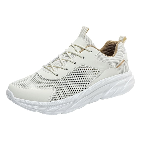 Yindaity Running Shoes Men Shoes Men Orthowalkway Mens Shoes Men's Arch Support Slip-on Canvas Loafers Orthopedic Sneakers Men Shoes Sneakers Beige,11