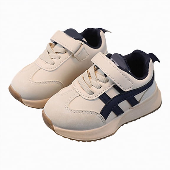 Yindaity Running Shoes for Boys Little/Big Kids Zero Drop Running Shoes Box Sneaker for Boys/Girls(Beige,Size11.5)