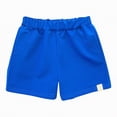 thumbnail image 1 of Yindaity Shorts for Boys Boys' School Uniform Flat Front Shorts, Moisture Wicking Performance Fabric(Blue,6-7 Years), 1 of 3
