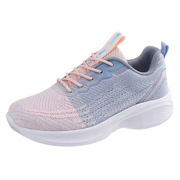 Yindaity Slip on Sneakers Women Women Walking Shoes Mesh Breathable Casual Running Sneakers Pink,7