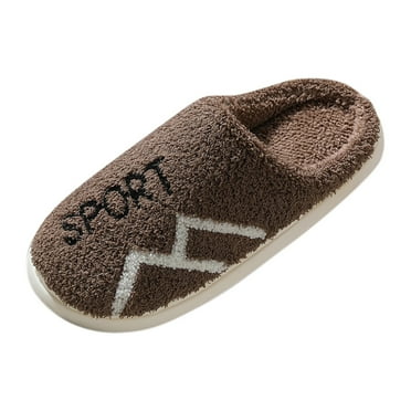 Yindaity Slippers Men Slippers for Women & Men, Super Cushiony Slip-On House Shoes Comfort Coffee,8.5