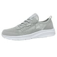 thumbnail image 1 of Yindaity Sneakers Men Men's Mesh Fabric Fashion Sneakers Casual Oxfords Lightweight Breathable Versatile Walking Shoes (Grey,9), 1 of 6