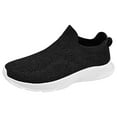 thumbnail image 1 of Yindaity Sneakers for Men Wide Width Sneakers Comfortable Walking Running Summer Beathable Sports Slip On Shoes (Black,11.5), 1 of 6