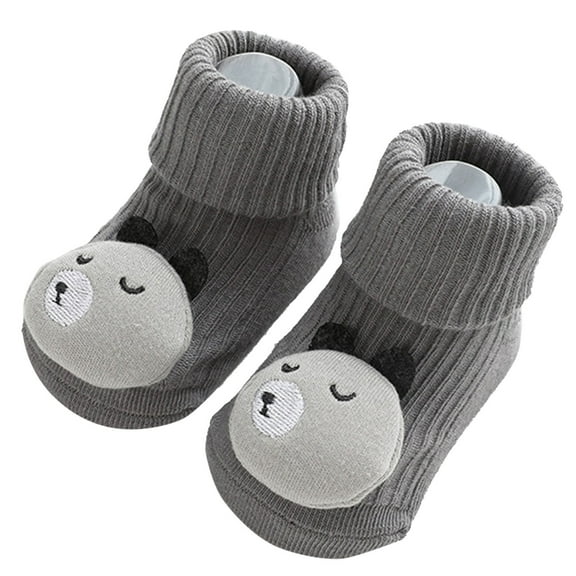 Yindaity Sock Shoes Spring And Autumn 5D Cartoon Toy Baby Socks Glue Dispensing Non Slip Loose Neck Baby Socks Children Floor Socks Sock Shoes for Baby Girl (A,6-12 Months)