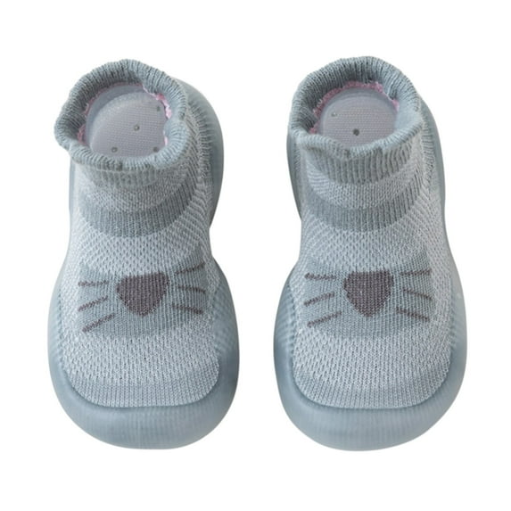 Yindaity Sock Shoes Toddler Baby Boy Girl Shoes, Soft Sole, Anti-Slip, Infants/Toddler Sneakers (Blue,3-3.5 Years)