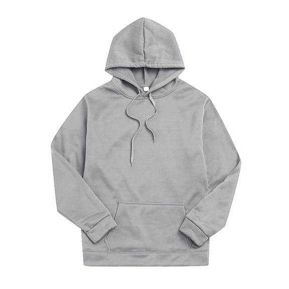 Yindaity Sportswear Men's Pullover Club Hoodie Grey,2XL