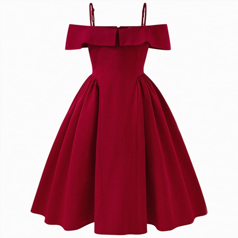 Yindaity Summer Dresses for Girls Girls Formal Dress Party Dance Birthday Cocktail Teen Junior Ruffle Mini Elegant Dresses(Red,10-11 Years), Kids