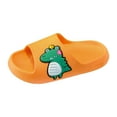 thumbnail image 1 of Yindaity Summer Slippers Girls Boys Toddler Cloud Slides Quick Drying Beach Slides Toddler Pool Shower Flip Flops Slippers Orange,11, 1 of 4