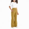 thumbnail image 1 of Yindaity Sweatpants for Girls 10-12 Girls' Fleece Wide Leg Bottom Jogger Sweatpants with Drawstring & Functional Side Pockets(Yellow,8-9 Years), 1 of 4