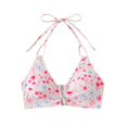 thumbnail image 1 of Yindaity Swim Top Women's Twist Front Bikini Top - Padded Swimsuit Top Women's Twist Front Bikini Top - Padded Swimsuit Top Tankini Swim Top(Pink,S), 1 of 8