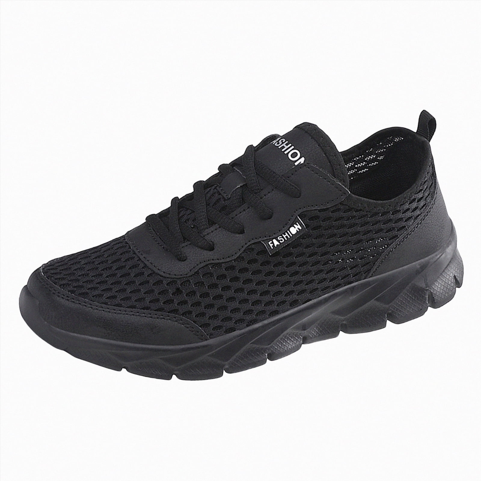 Yindaity Tennis Shoes Men Mens Casual Shoes Men's Slip-on Walking Shoes, Gym Workout Restaurant Fashion Sneakers Men Shoes Sneakers(Black,9)