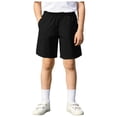 thumbnail image 1 of Yindaity Toddler Boys Shorts Boys Youth Cargo Shorts Quick Dry Athletic Shorts with Pockets for Outdoor Camping Hiking(Black,12-13 Years), 1 of 7