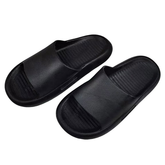 Yindaity Toddler Slippers Toddler Slipper Unisex Child Boys & Girls Slide Sandals for Kids Flip Flops Comfy Shower Slippers Beach Garden Shoes Black,24