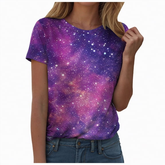 Yindaity Unisex Men's and Women's Shirts Unisex Fashion Casual Novelty Tees 3D Graphic Adults T-Shirts T-Shirts for Women(Hot Pink,3XL)