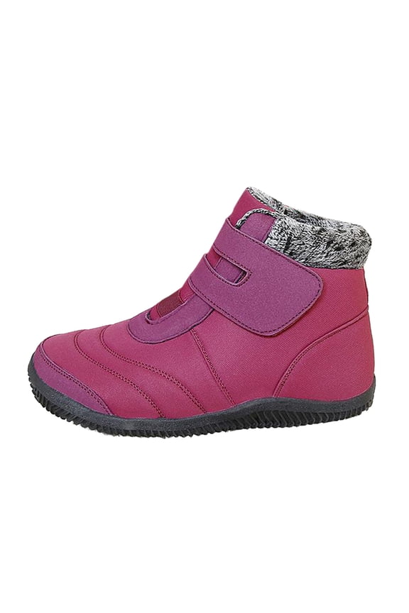 Winter Snow Boots for Women Keep Warm Lined Ankle Booties Outdoor Hiking Shoes(Hot Pink,8.5)