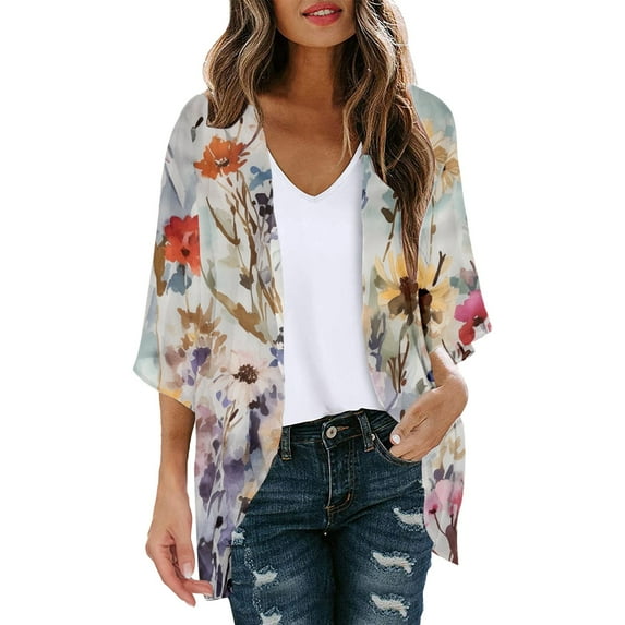 Yindaity Women Cardigan Women's Crew Neck Button Down Long Sleeve Cardigan Sweater (Grey,L)