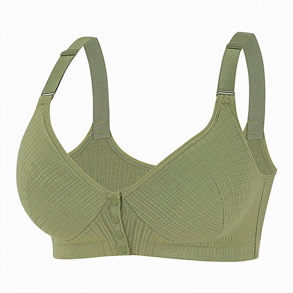 Yindaity Women'S Bras Wireless Jelly Bras for Women No Underwire with Support - S-2XL Seamless Bralettes Everyday Comfort Tshirt Padded Bra(Green,5XL)