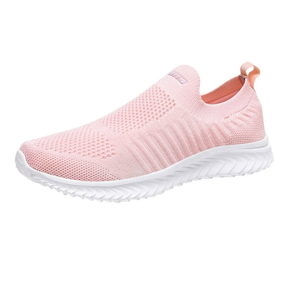 Yindaity Women'S Classic Slip-On Athletic Sneaker, Wide Width Available Sneakers Women Pink,7.5